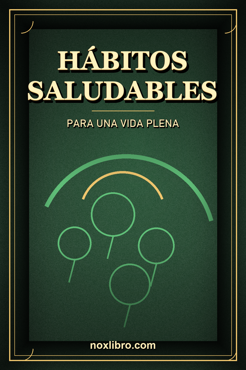 Portada de Hábitos Saludables para una Vida Plena — generada con IA