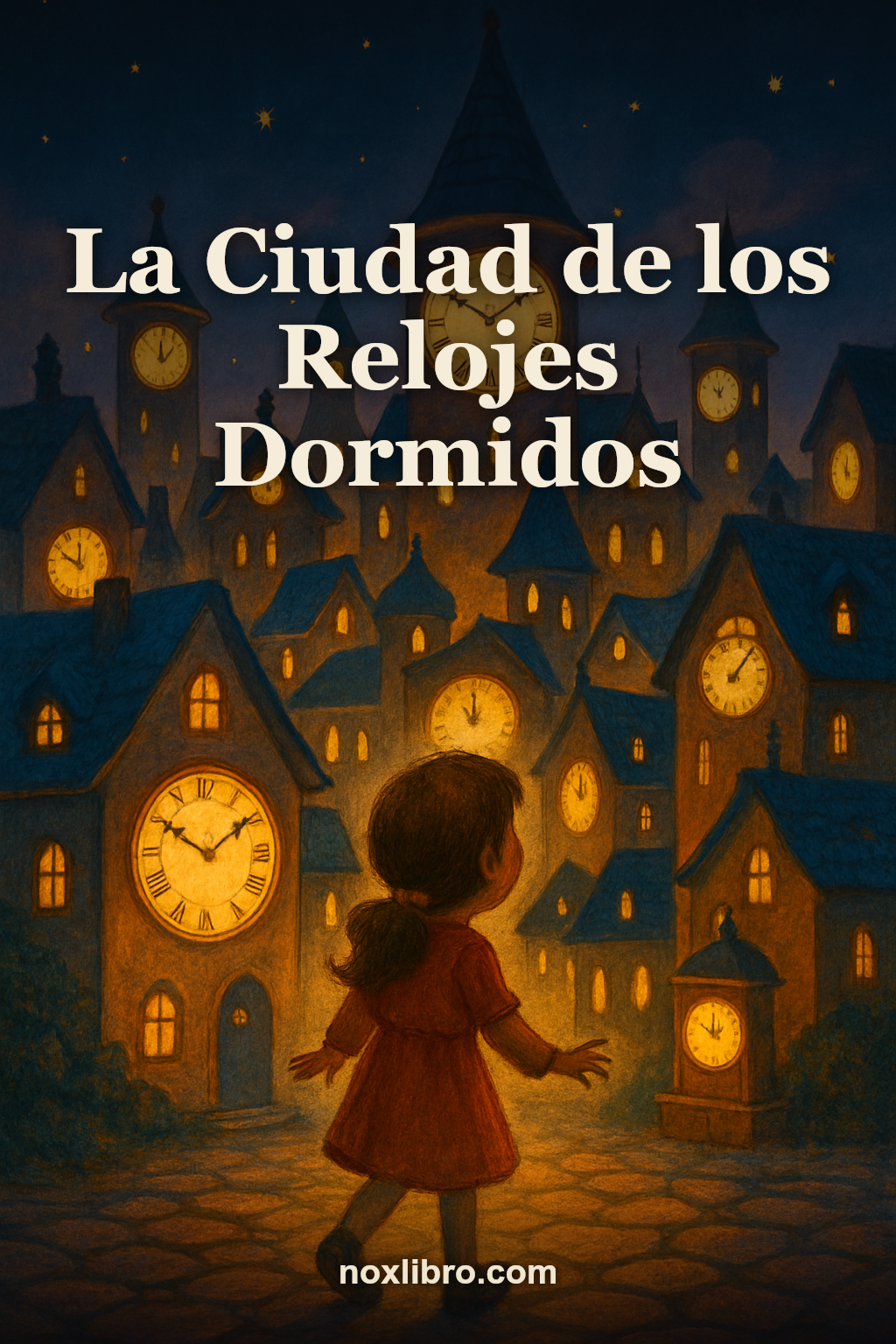 Portada de La Ciudad de los Relojes Dormidos — generada con IA