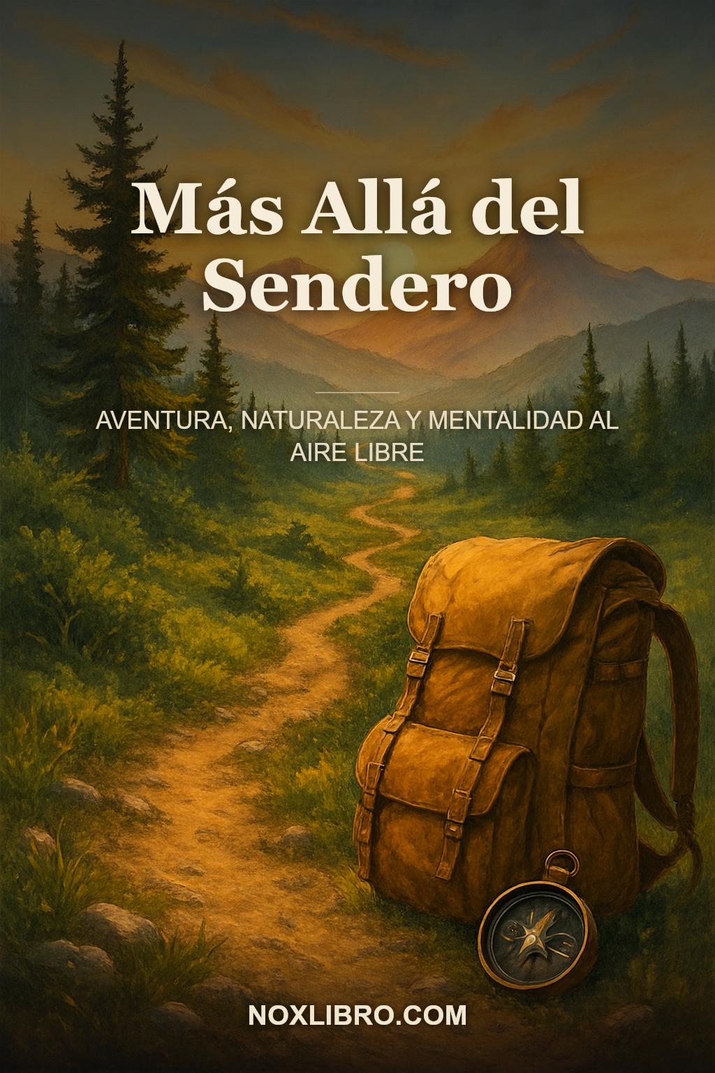 Portada de Más Allá del Sendero: Aventura, Naturaleza y Mentalidad al Aire Libre — generada con IA