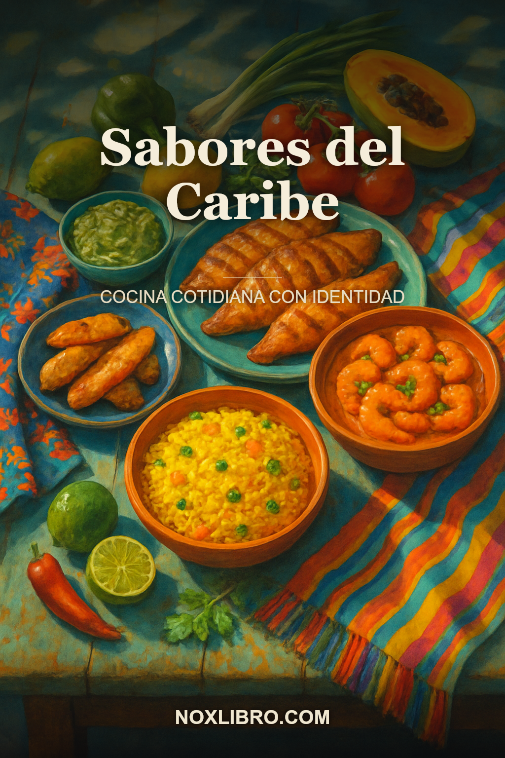 Portada de Sabores del Caribe: Cocina Cotidiana con Identidad — generada con IA